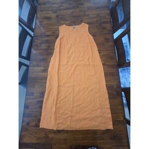 2 Bridgewater Studio Womens Linen Lomg Dress Size 22 One Orange One Green